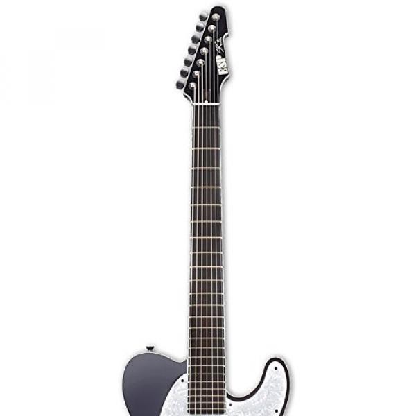 ESP ESTEFT7BBLKF Stephen Carpenter Signature 7-String TE Baritone Guitar, Black #3 image