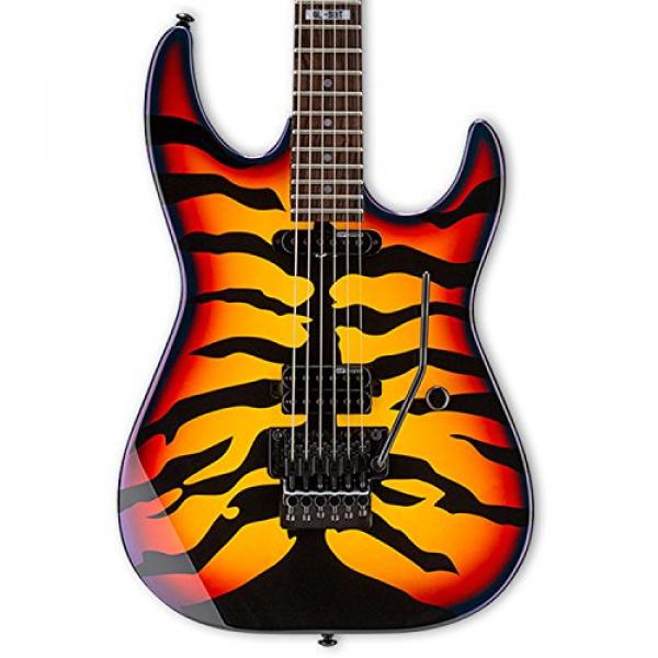 ESP LGL200SBT-KIT-1 George Lynch Signature Sunburst Tiger Electric Guitar, Sunburst Tiger Graphic #2 image