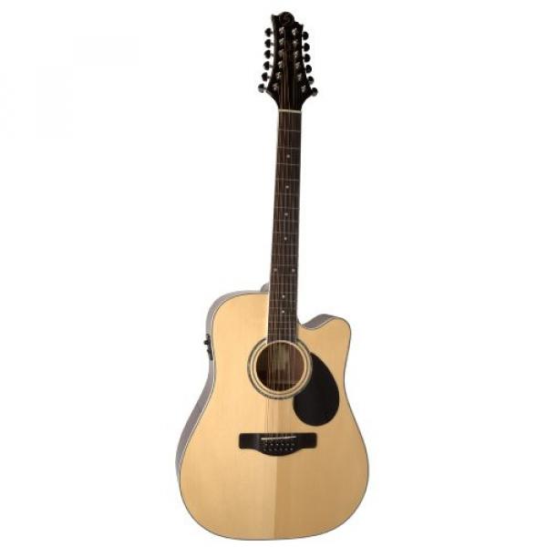 Samick Music G Series 100 GD112SCE Dreadnought 12-String Acoustic-Electric Guitar, Natural #1 image