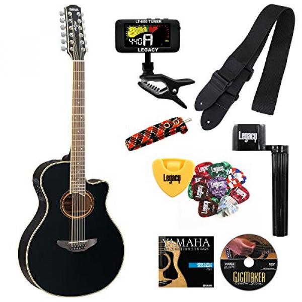 Yamaha APX700II-12 Acoustic-Electric Guitar, 12 String, with Legacy Accessory Bundle, Many Choices #1 image