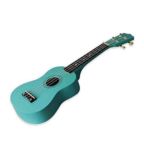 21 inch Colorful Basswood Ukulele 4 Strings 12 Fret Rosewood Fretboard Uke Hawaiian Guitar Musical Instrument For Beginners Or Kids with Bag #1 image