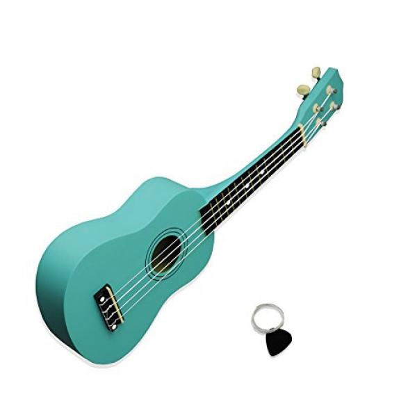 21 inch Colorful Basswood Ukulele 4 Strings 12 Fret Rosewood Fretboard Uke Hawaiian Guitar Musical Instrument For Beginners Or Kids with Bag #4 image