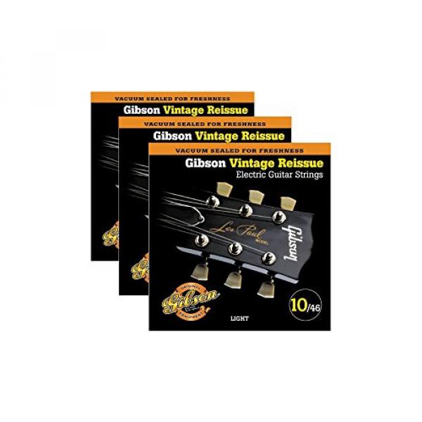 Gibson Vintage Reissue 3-Pack VR10 Electric Guitar Strings #1 image