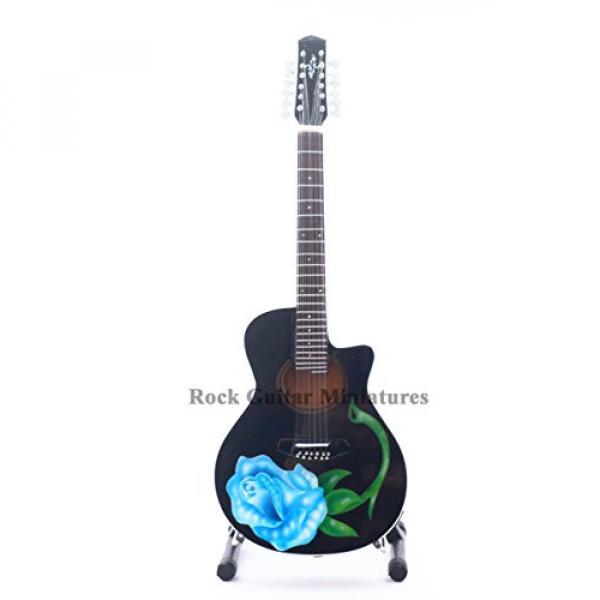 RGM234 Brett Michaels Yamaha Acoustic 12 strings Poison Miniature Guitar Rock Guitar Miniatures #2 image