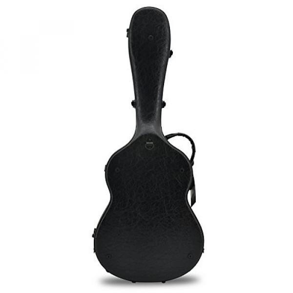 Crossrock CRF1000CBKL Fiberglass Classical Guitar Case Hardshell- Backpack Style for 4/4 Full Size in Black Leather #2 image
