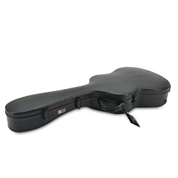 Crossrock CRF1000CBKL Fiberglass Classical Guitar Case Hardshell- Backpack Style for 4/4 Full Size in Black Leather #3 image
