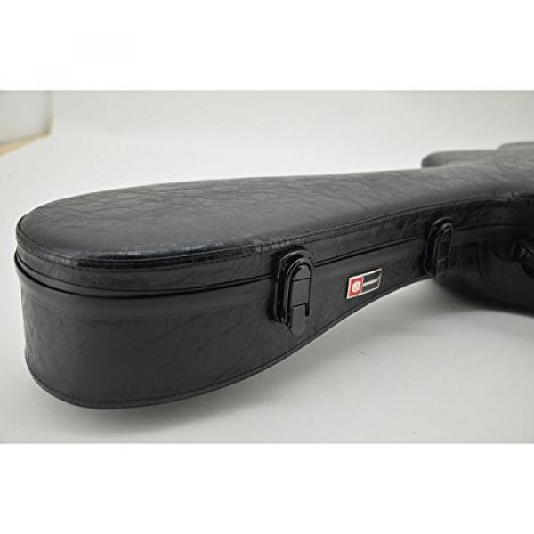 Crossrock CRF1000CBKL Fiberglass Classical Guitar Case Hardshell- Backpack Style for 4/4 Full Size in Black Leather #6 image