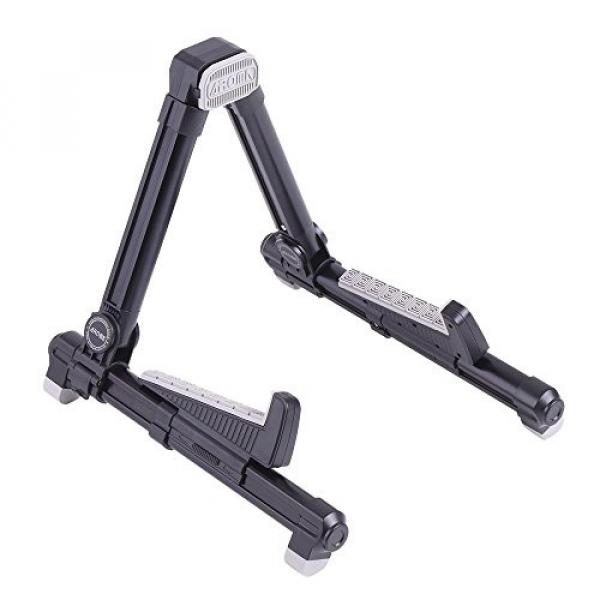 ammoon AROMA AGS-08 Universal String Instrument Guitar Stand Folding Adjustable Aluminum Alloy A-Frame for Banjo Acoustic Electric Classical Guitar Ukulele Bass Mandolin #1 image
