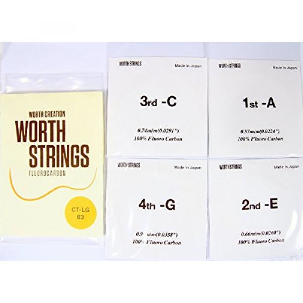 Worth Premium Package Tenor 26'' Ukulele String Clear Color with #4 LowG #2 image