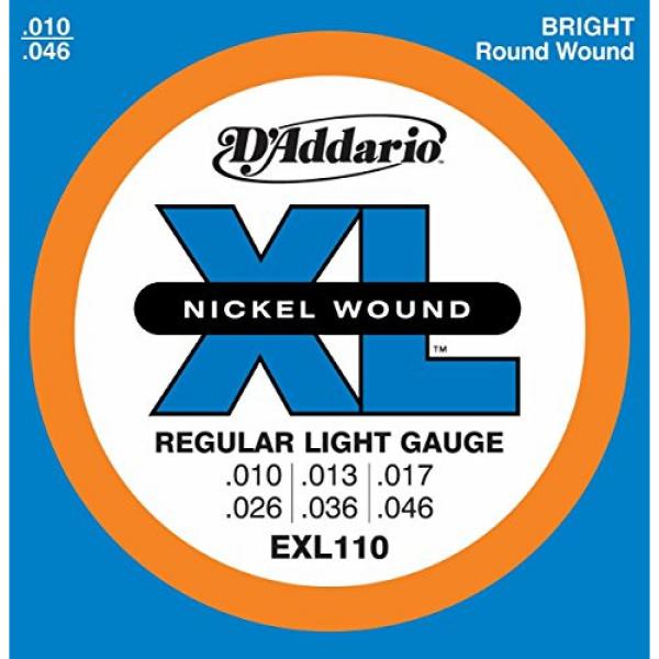 3 Sets - D'Addario EXL110 Nickel Wound Electric Guitar Strings, Light Gauge #2 image