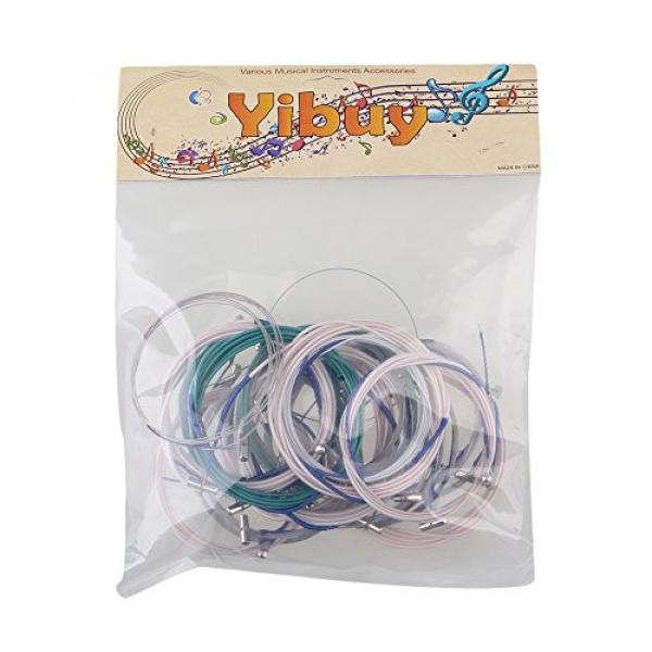 Yibuy Multicolour Steel Wire and Nylon 1-21 Strings for Chinese Guzheng Instruments Parts Pack of 21 #7 image