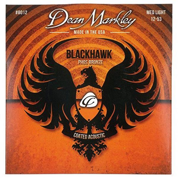 Dean Markley Blackhawk Coated Phosphor Bronze Acoustic Guitar Strings 12-53 #1 image