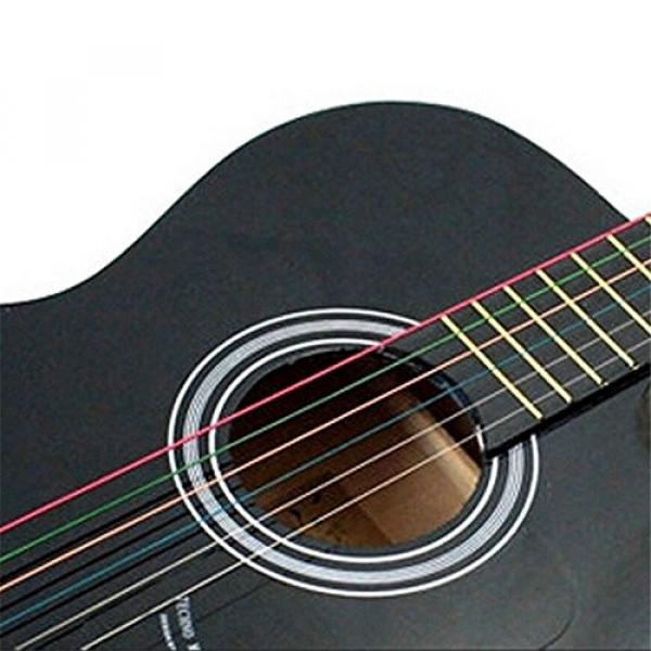 JXULE Rainbow Colorful Color Steel Strings for Acoustic Guitar( 12pcs of 2 sets) #6 image