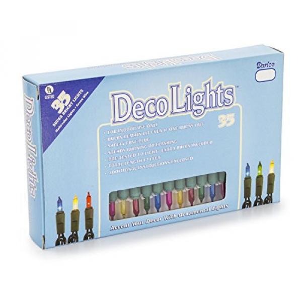 Darice Multi Colored 35 Bulb Indoor Light String Set, Pack of 2 #3 image