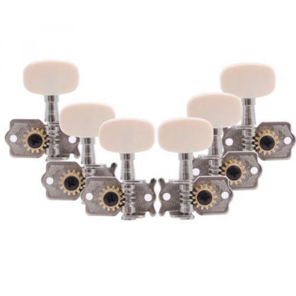 DN 6pcs 3L3R Chrome Open Classical Guitar StringTuning Pegs Tuner Machine Heads #2 image