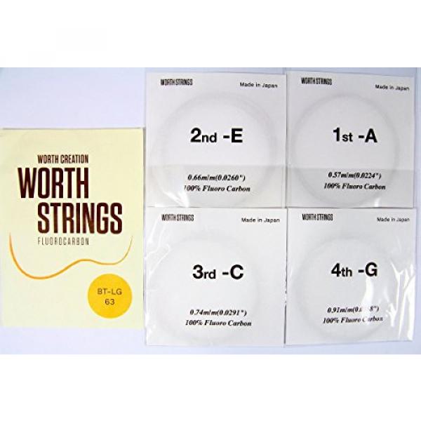Worth Premium Package Tenor 26'' Ukulele String Brown Color with #4 LowG #2 image