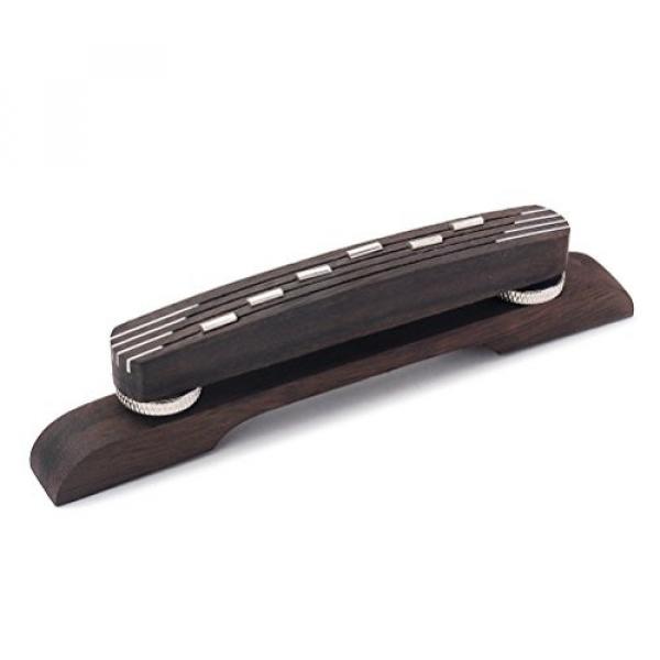 ROSENICE Guitar Bridge Rosewood Floating For 6 String Archtop with Chrome Accessories #1 image