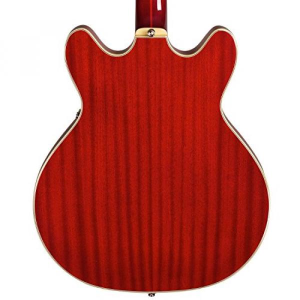 Guild Starfire V w/ GVT CHR Semi-Hollow Body Electric Guitar, Cherry Red, with Guild Hard Case, ChromaCast Electric Strings, Cable, Strap, Picks, Stand and Polish Cloth #3 image