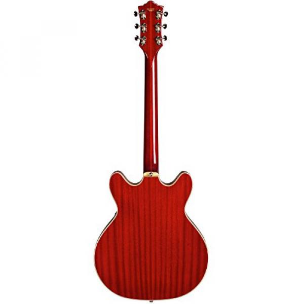 Guild Starfire V w/ GVT CHR Semi-Hollow Body Electric Guitar, Cherry Red, with Guild Hard Case, ChromaCast Electric Strings, Cable, Strap, Picks, Stand and Polish Cloth #5 image