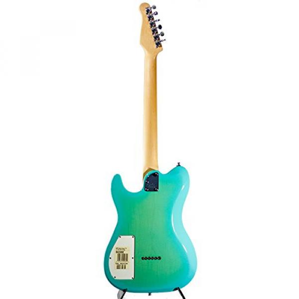 Godin Session Custom T 59 6-String Electric Guitar w Gigbag - Coral Blue #4 image
