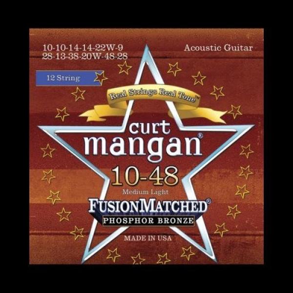 Curt Mangan Fusion Matched Phosphor Bronze 12-String Acoustic Strings (10-48) #1 image