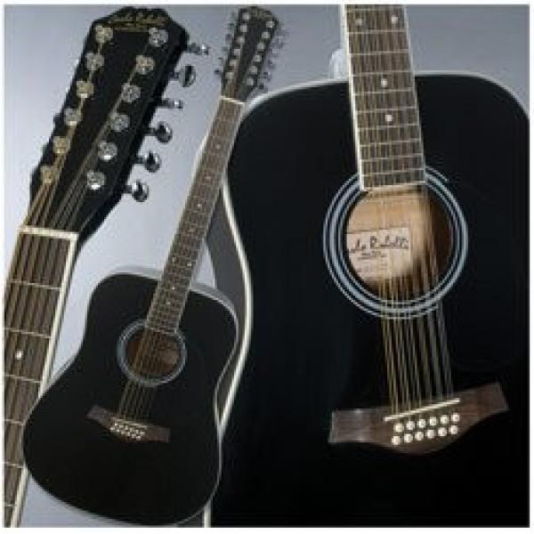 Carlo Robelli W4102 12B 12 String Acoustic Guitar (Black) #1 image