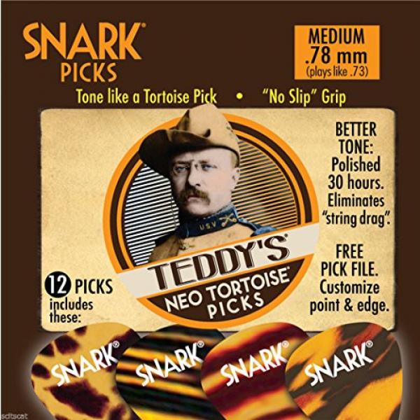 Snark Teddy's Neo Tortoise Guitar Picks .76 mm 12 Pack #1 image
