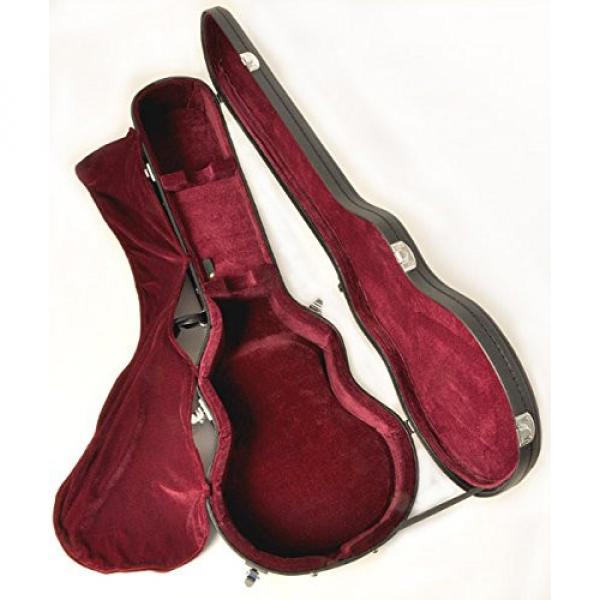 Douglas EGC-400LP Black/Burgundy Premium Case for Gibson &amp; Epiphone Les Paul Guitar #3 image