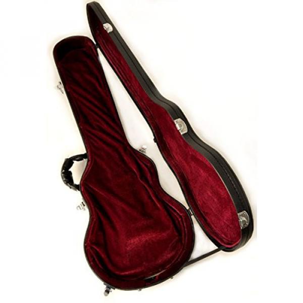 Douglas EGC-400LP Black/Burgundy Premium Case for Gibson &amp; Epiphone Les Paul Guitar #4 image