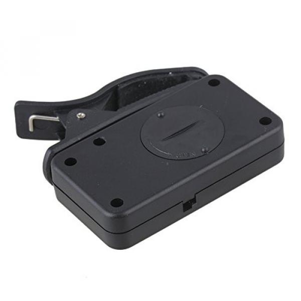 Yibuy Black Plastic Digital Guitar Tuner Mini Clip-on Electronic Tuner with LED Light #2 image