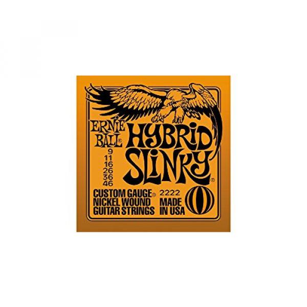 Ernie Ball 12 Sets 2222 Nickel Hybrid Slinky Strings &amp; Free 2&quot;&quot; Guitar Strap #1 image