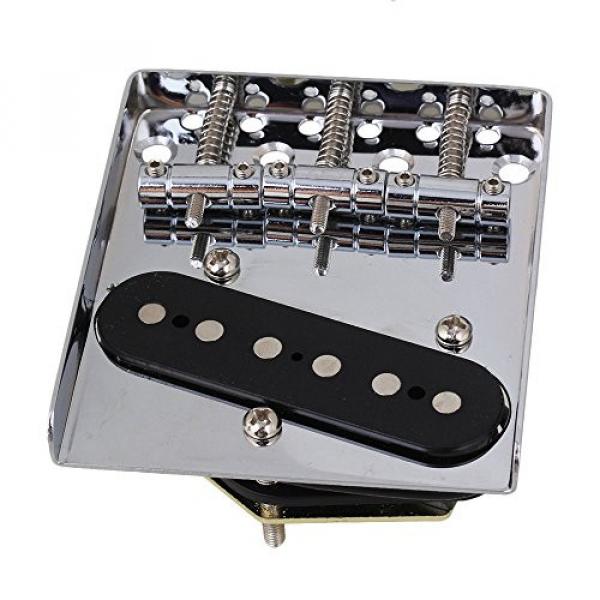 Yibuy White Prewired Guitar Pickguard Bridge Control Single Coil Pickup Accessory Set #5 image