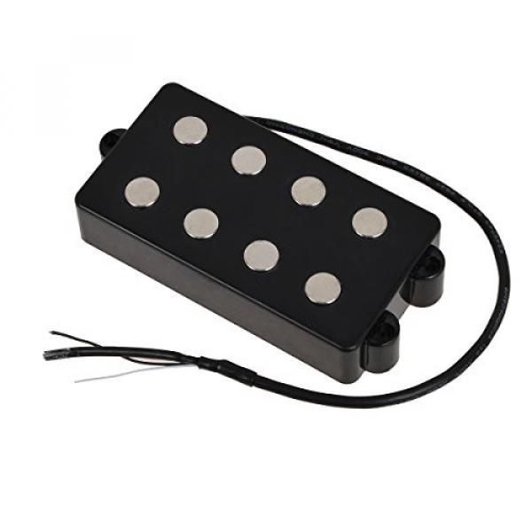 Kmise Black 4 String Bass Humbucker Double Coil Pickup for Bass Guitar Coil Tap #4 image