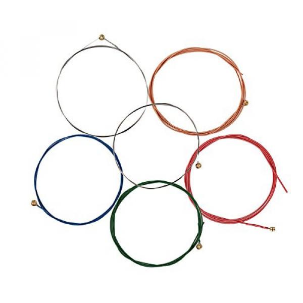 Yibuy Acoustic Guitar Rainbow Colorful Color 100cm Strings Pack of 6 #3 image