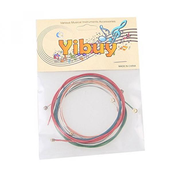Yibuy Acoustic Guitar Rainbow Colorful Color 100cm Strings Pack of 6 #7 image