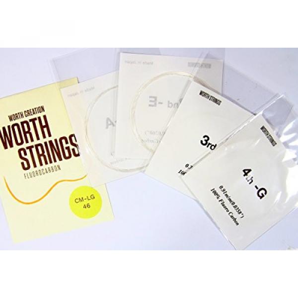 Worth Premium Package Concert/Soprano 23''/21'' Ukulele String Clear Color with #4- LowG #3 image