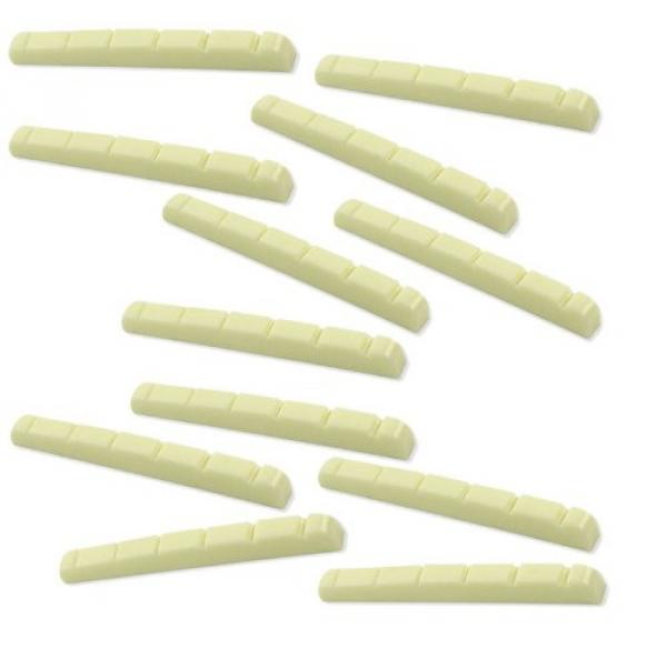 WD Plastic Replacement Strat and Tele Electric Guitar Nut Set of 12 #1 image