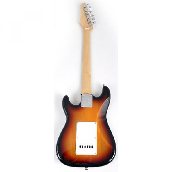 SX RST 1/2 3TS 1/2 Size Short Scale Sunburst Guitar Package with Amp, Carry Bag and Instructional Video #3 image