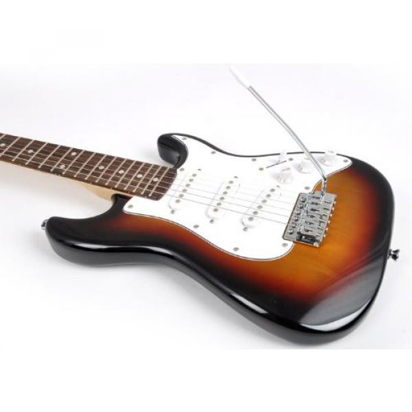 SX RST 1/2 3TS 1/2 Size Short Scale Sunburst Guitar Package with Amp, Carry Bag and Instructional Video #4 image