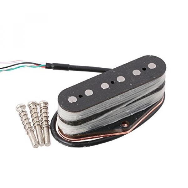 LYWS Alnico 5 Magnet Electric Guitar Parts Tele Tele Stack Telecaster Guitar Bridge Pickup 6-String Black #1 image