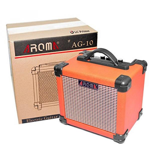 Aroma Guitar Amp 10W Mini Portable Amplifier Speaker Accept 1/4&quot; Guitar Cable for Acoustic Electric Guitar, Electric Guitar, Electric Violin synthetic plastic orange, by LC Prime #7 image