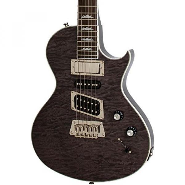 Epiphone Limited Edition Nighthawk Custom Quilt Electric Guitar Transparent Black #1 image