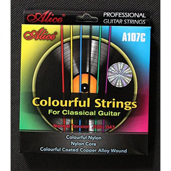 12 Sets Alice A107C Colorful Nylon Coated Copper Alloy Classical Guitar Strings (.028 .032 .040 .029 .035 .043) #4 image