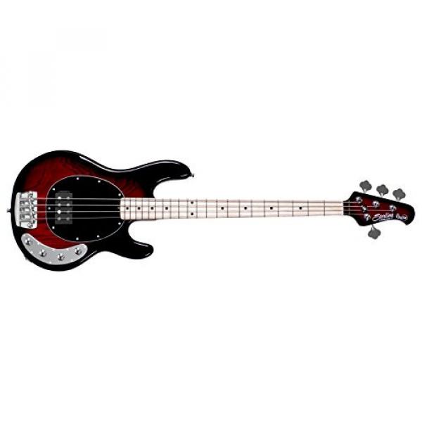 Sterling by Music Man RAY34 Electric Bass Guitar Ruby Red Burst Maple #1 image