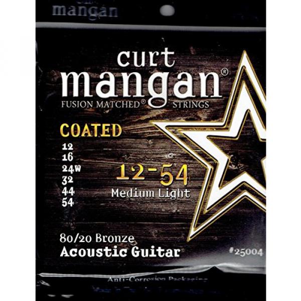 Curt Mangan Fusion Matched 80/20 Bronze Coated Acoustic Strings (12-54) #1 image