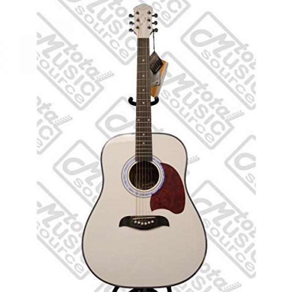 Oscar Schmidt Dreadnought White Spruce Top Acoustic Guitar FREE STRAP TUNER #2 image