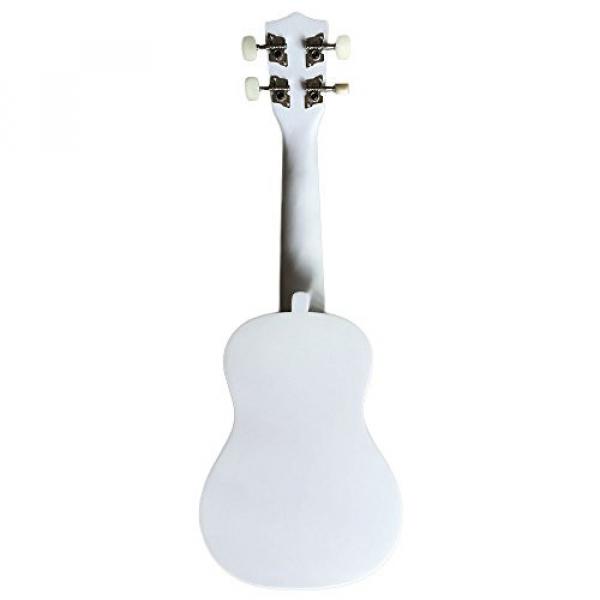 Zimo&reg; 21&quot; Acoustic Soprano 4 String Haiwan Ukulele Musical Instrument Uku White #2 image