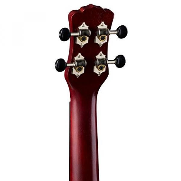 Luna Guitars UKE-VMS-RDS-KIT-1 Vintage with Quick Start Guide &amp; Tuner, Red Satin Mahogany Soprano Ukulele #6 image