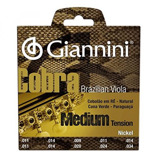 Giannini GESVNM Brazilian Viola Medium Gauge Nickel Strings, .011-.034 #1 image