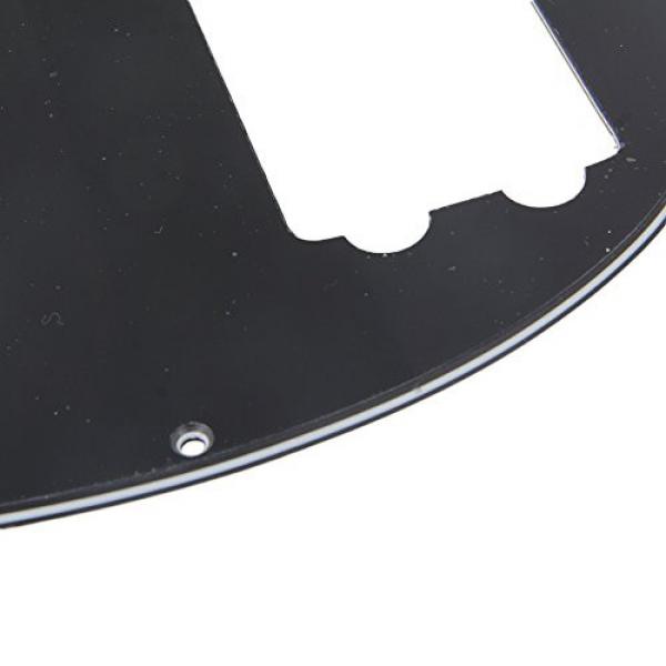 Yibuy Black Humbucker Hole Pickguard Plate for 5 String Electric Bass #5 image